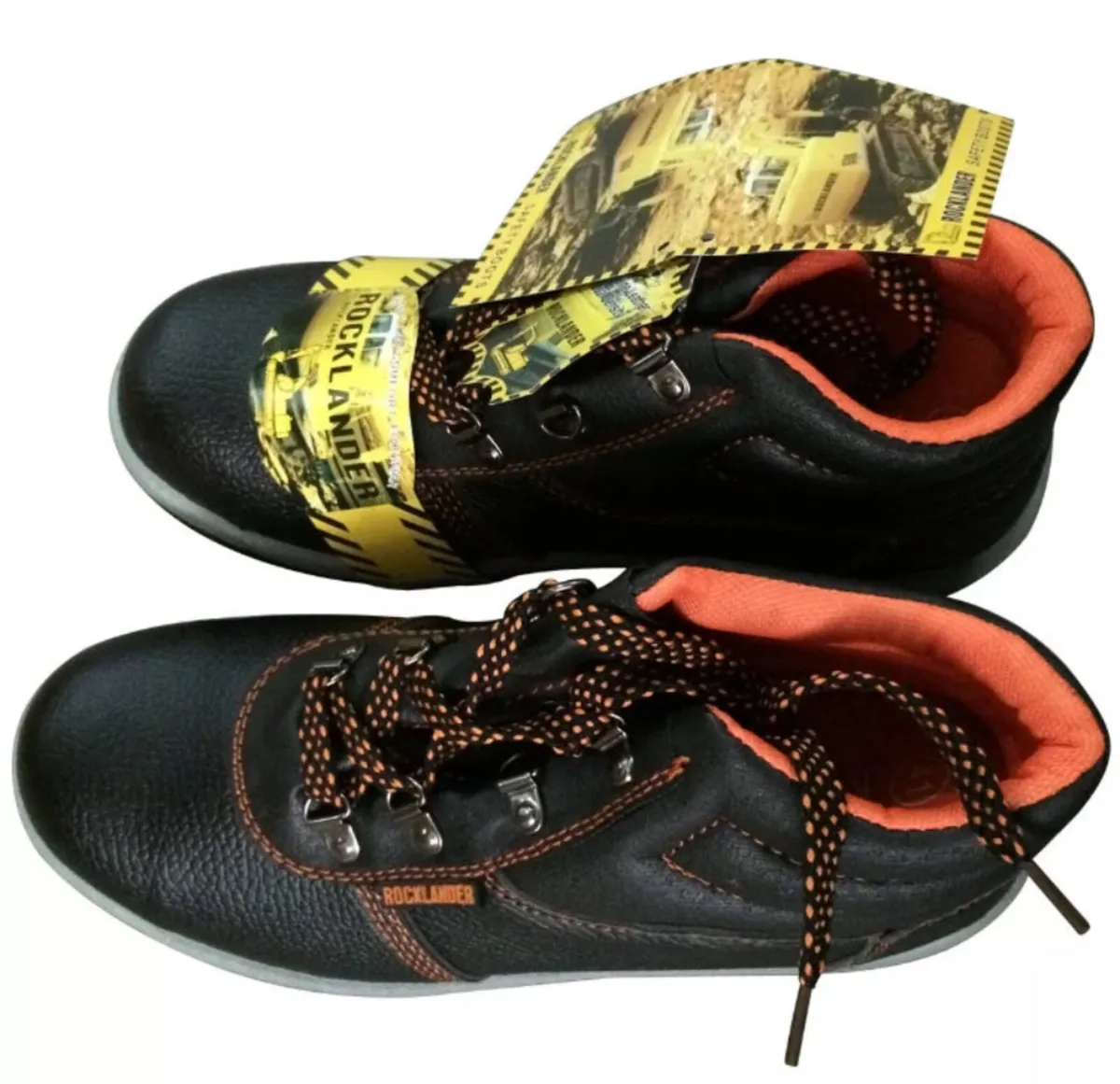 Rocklander Leather Safety Boots Steel Toe Cap - Image 4
