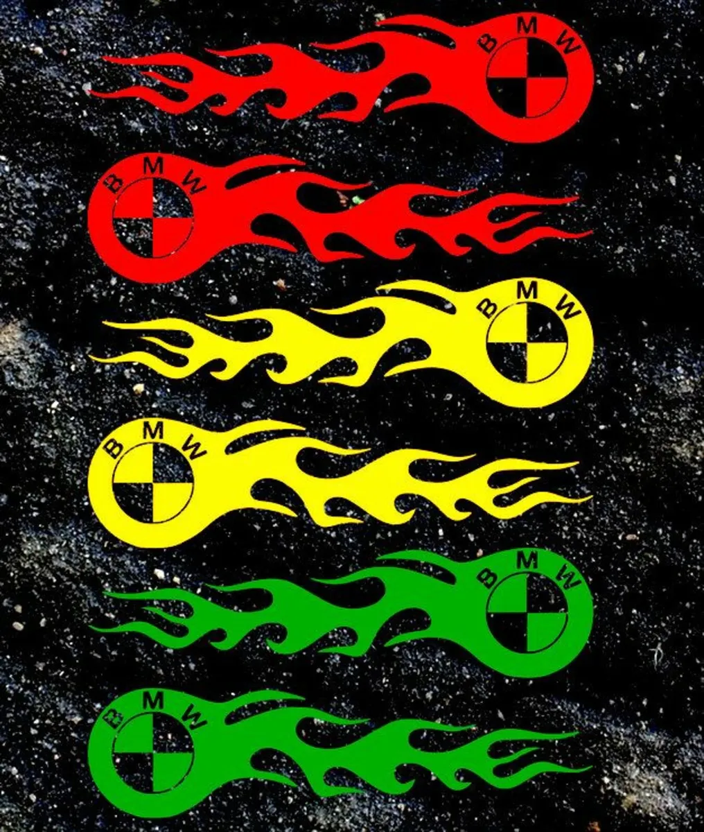 BMW Logo Flame Graphic - Image 3