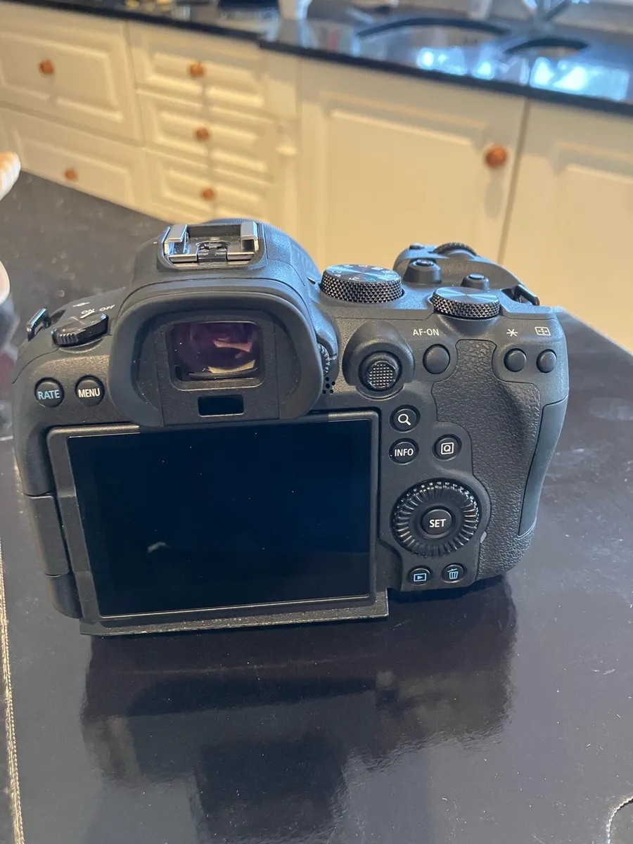 Canon R6 camera with lens bag and tripod - Image 2