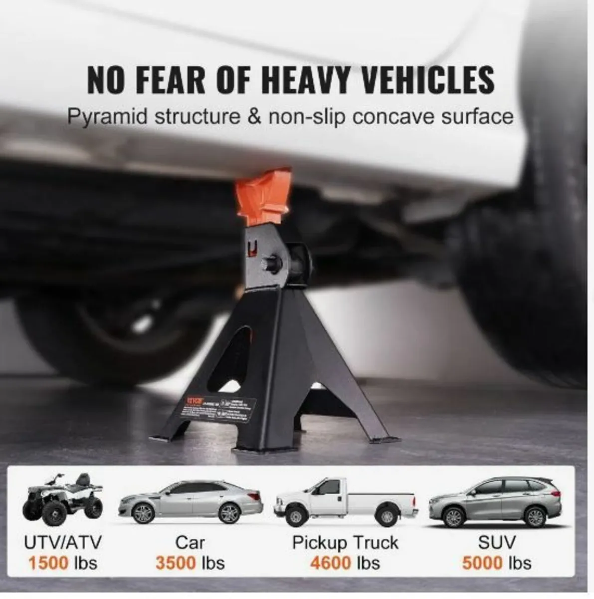 Jack Stands, 3 Ton (6,000 lbs) Capacity - Image 2