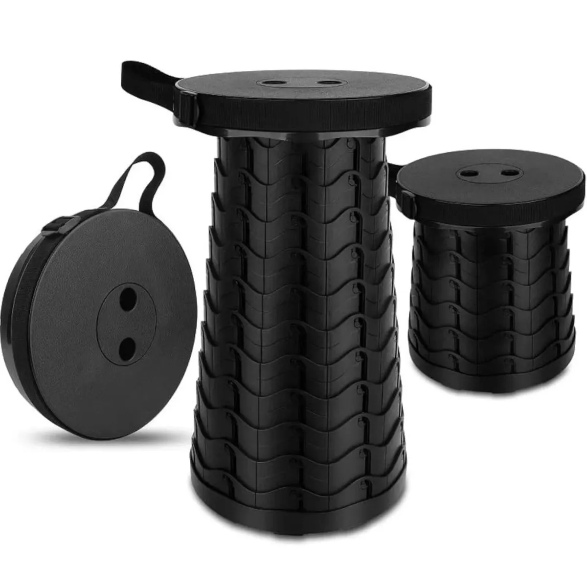 Portable Retractable Folding Stool Camping NEW - Image 1