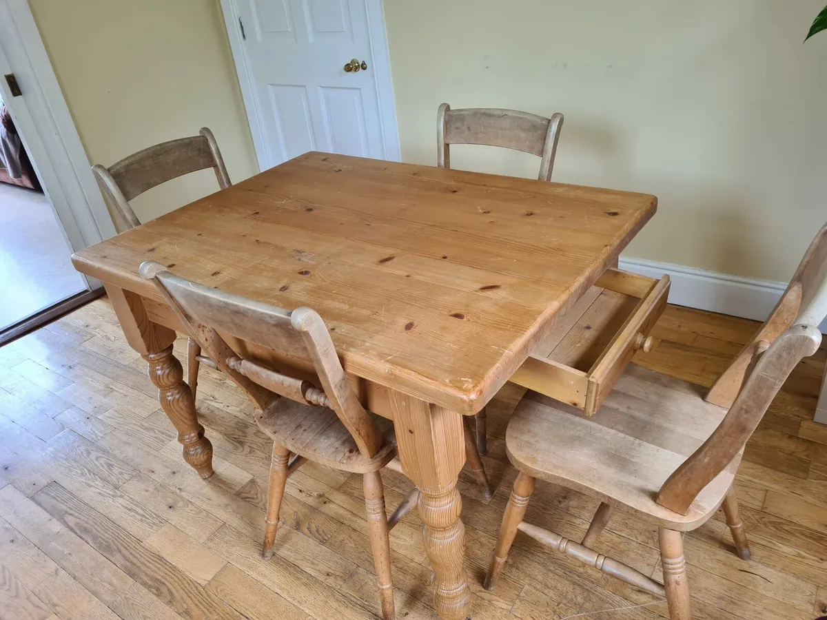 Kitchen Table & 4 Chairs. €175.  Bedside Lockers 2 - Image 1