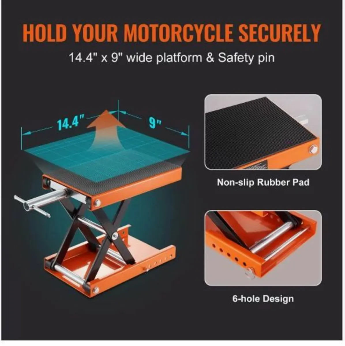 Motorcycle Scissor Jack Lift 499.5 kg Wide - Image 4