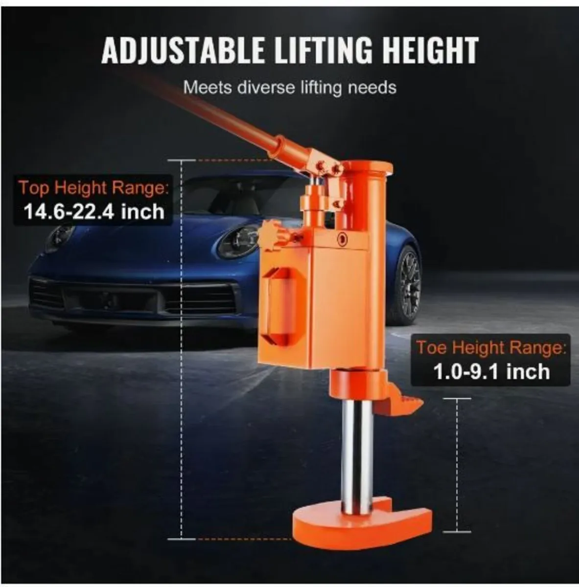Hydraulic Machine Toe Jack Lift 360° Rotatable - Image 4