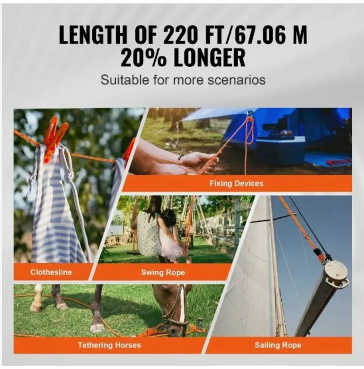 Arborist Tree Climbing Rope Double Braid Polyester - Image 3