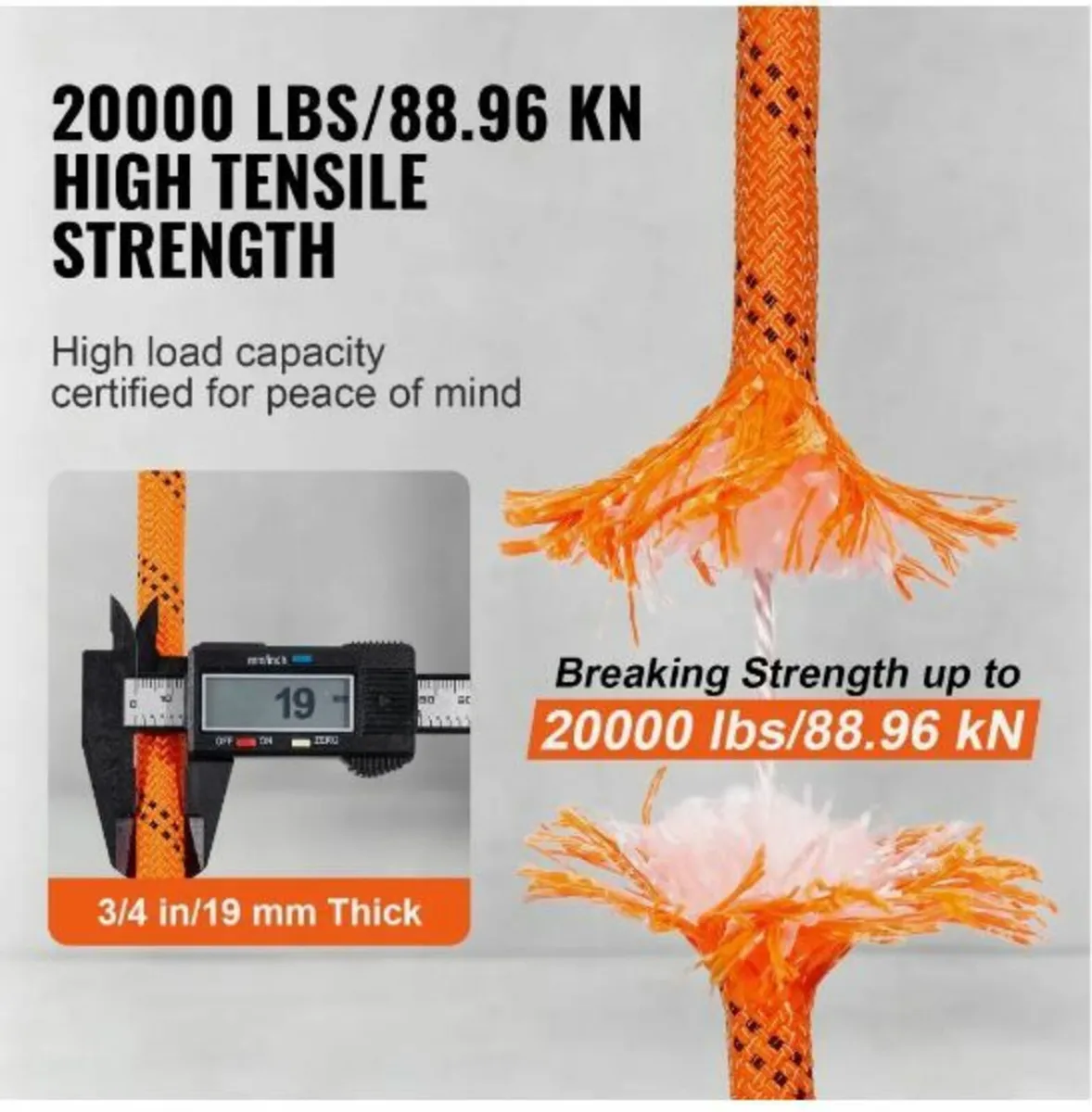 Arborist Tree Climbing Rope Double Braid Polyester - Image 4