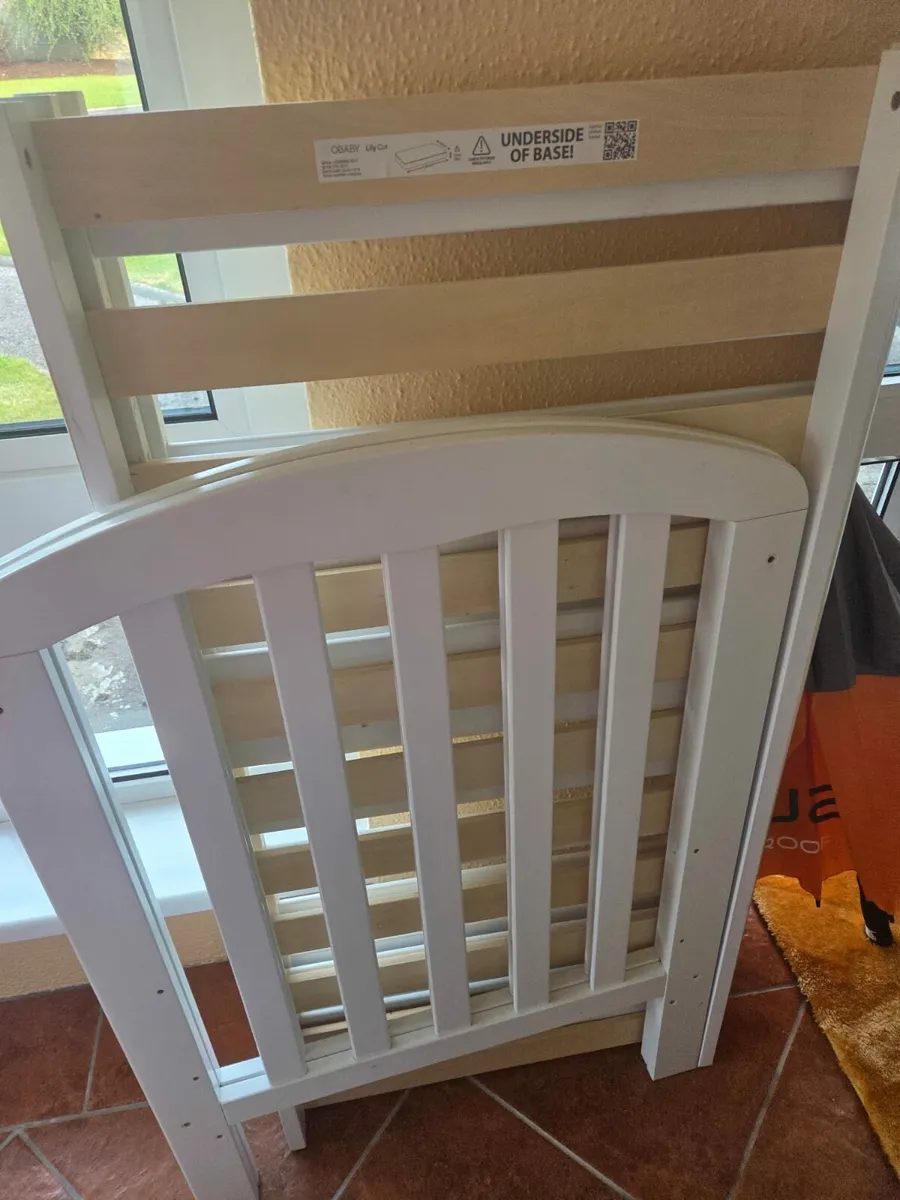 Child's cot and mattress