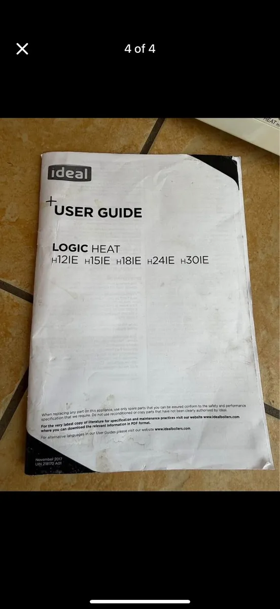 Ideal logic 18he boiler system - Image 2