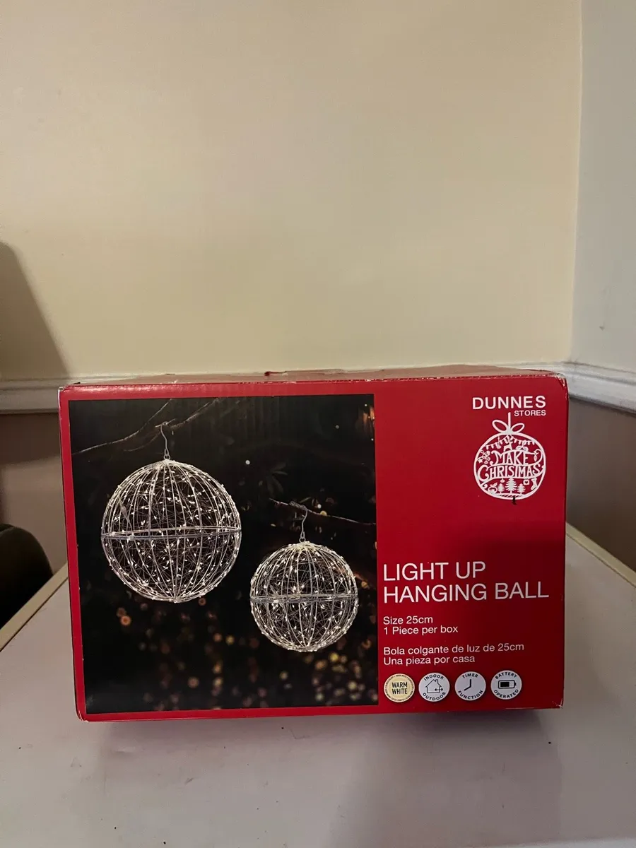 Dunnes Stores Light up hanging Ball - Image 1