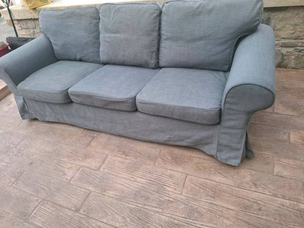 Ikea Ektorp 3 seater Sofa in Denim Grey - Image 3
