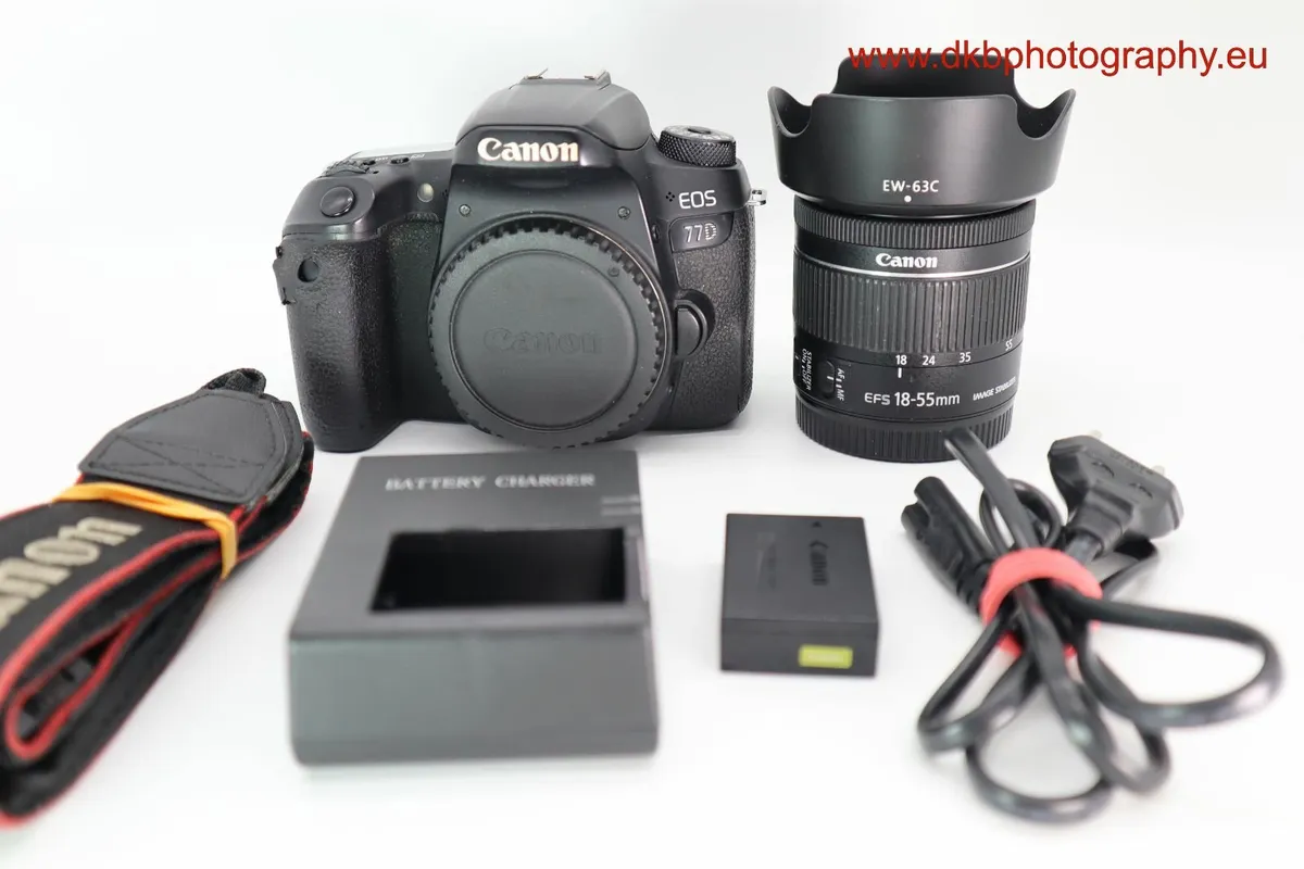CANON 77D CAMERA & CANON EF-s 18-55mm IS STM LENS - Image 1