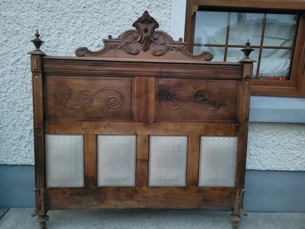 19th century Antique french double bed - Image 1