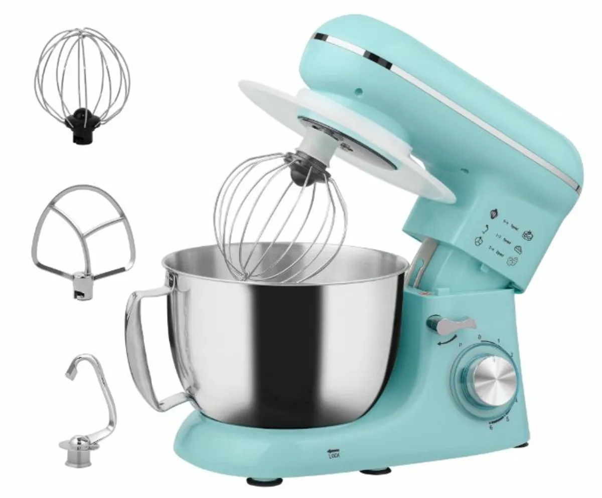 1300W Kitchen Stand Mixer, with Accessories - Image 1