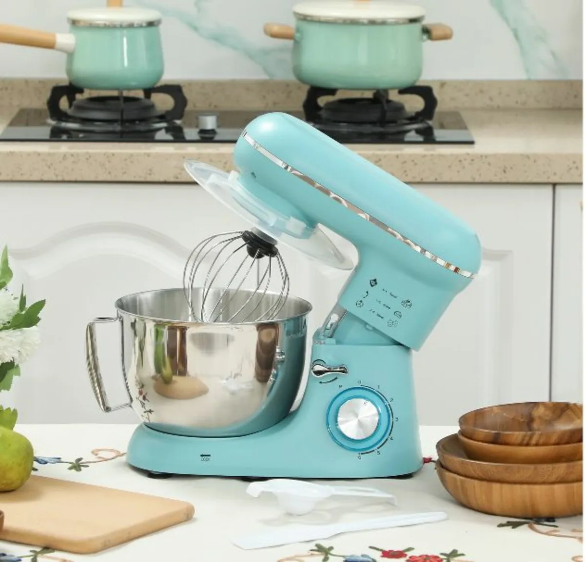 1300W Kitchen Stand Mixer, with Accessories - Image 4