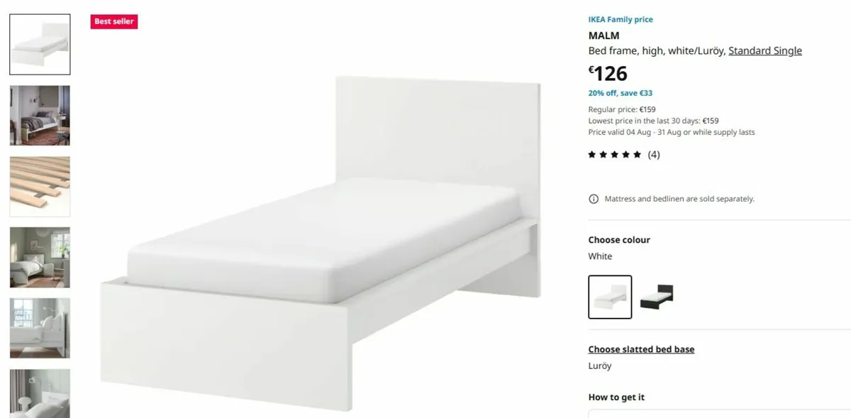 Bed IKEA Single Bed frame