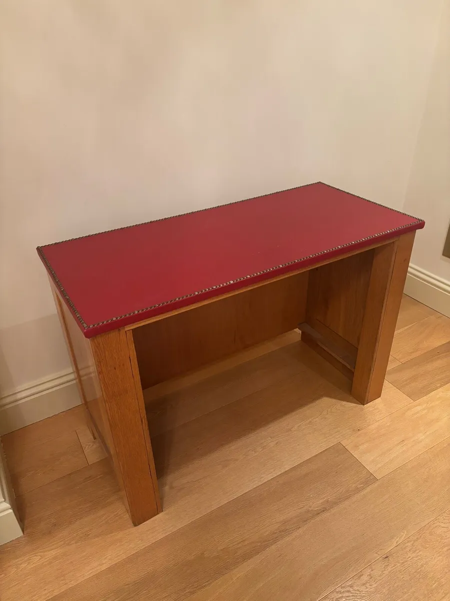 Solid wood office desk - Image 1