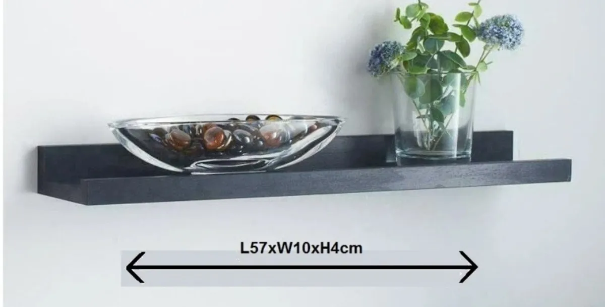 Set of 3 Floating Wall Shelves Picture Ledge NEW - Image 4