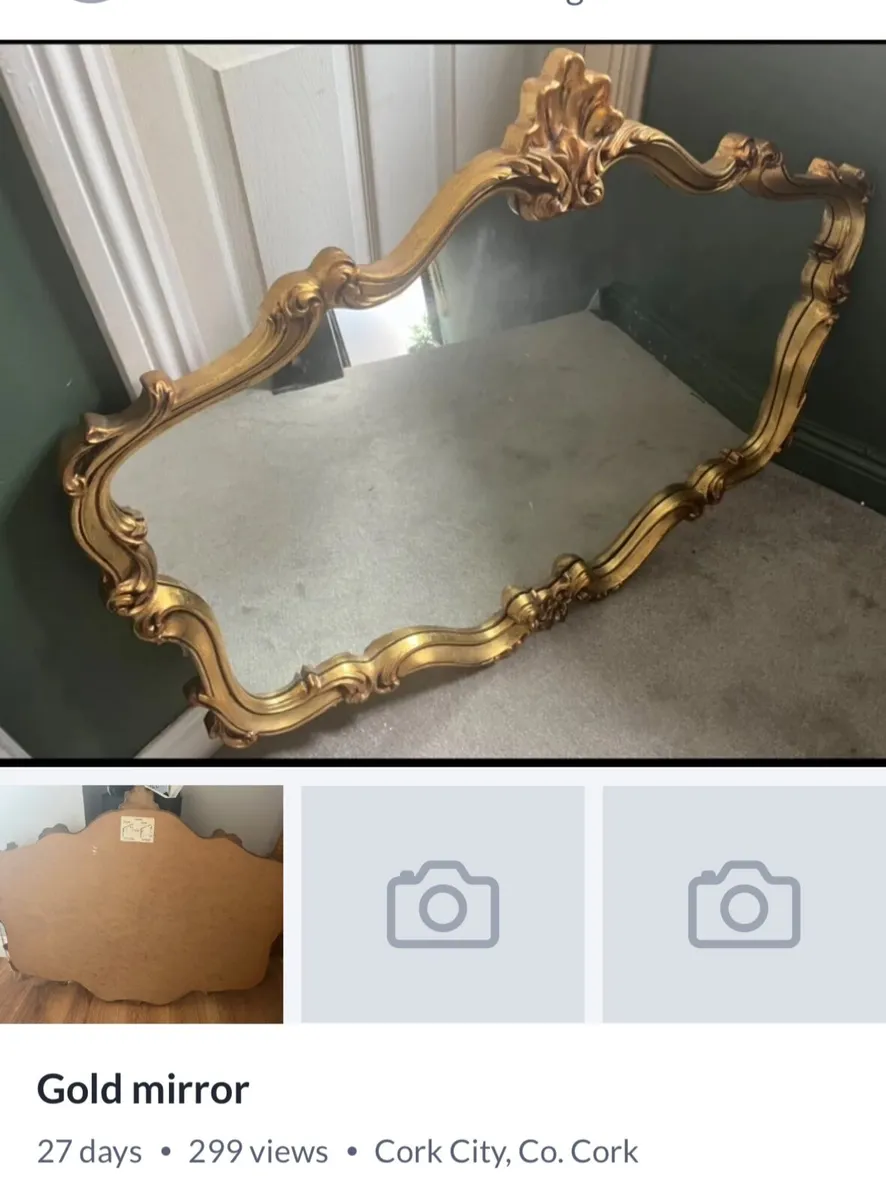 Gold mirror