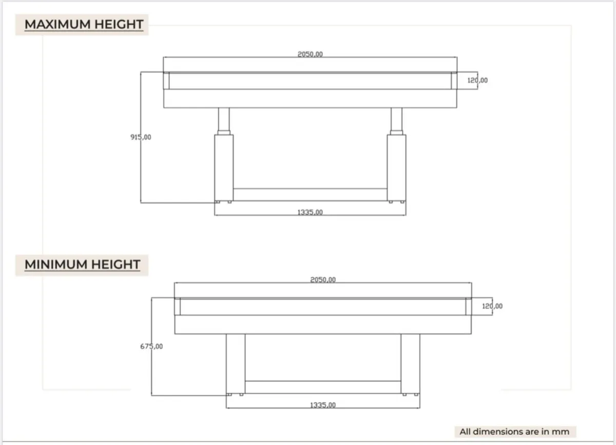 Profesional Massage bed (Fully electric) - Image 3