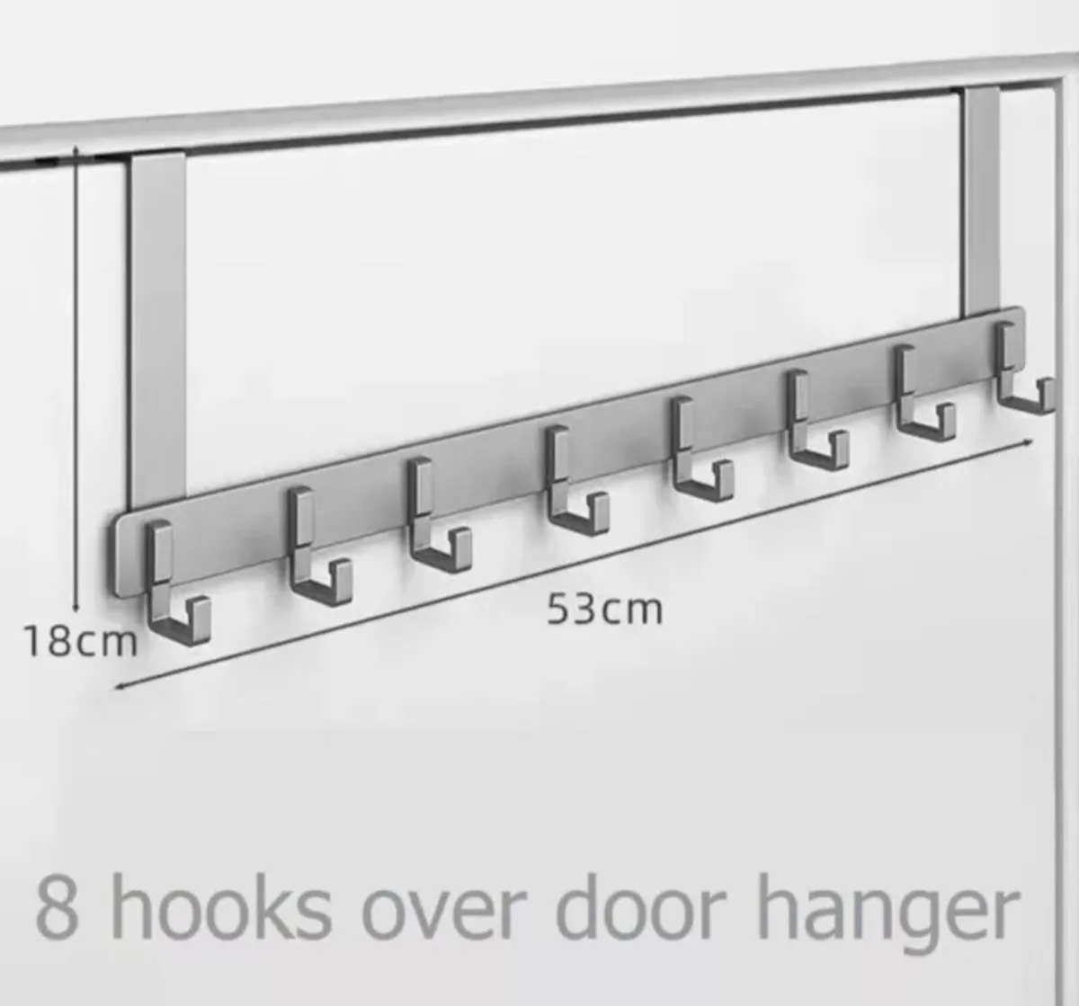 Over Door 8 Hooks Rail Hanger NEW - Image 3