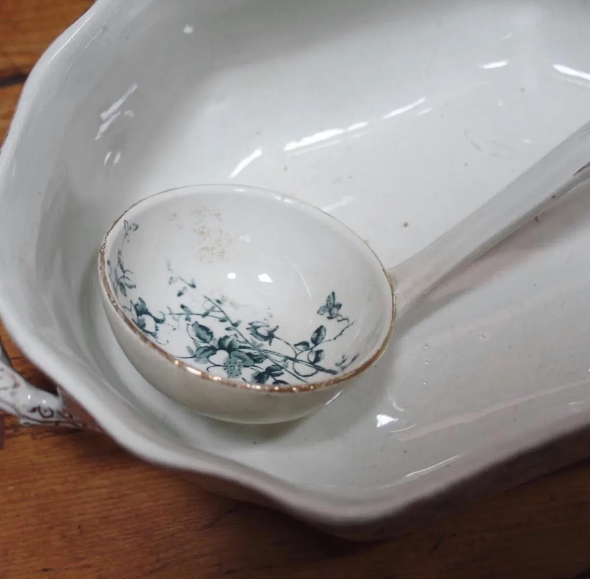 Two Antique China Tureens - Image 3