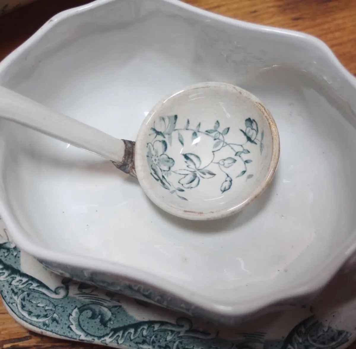Two Antique China Tureens - Image 4