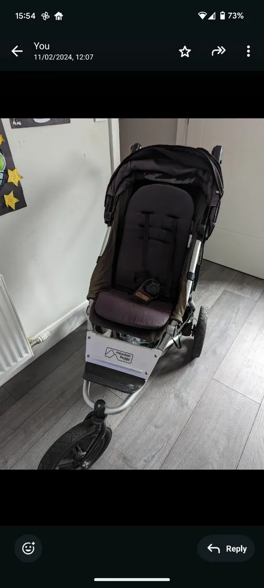 Mountain buggy terrain with newborn bassinet - Image 1