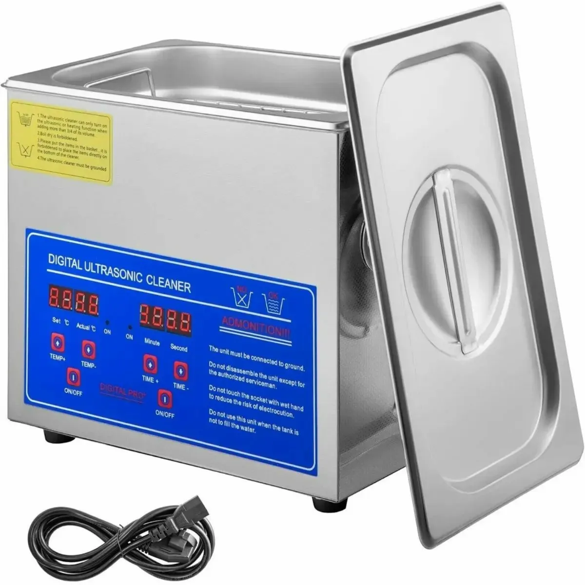 3L Ultrasonic Cleaner with Heat & Digital Display - Image 1
