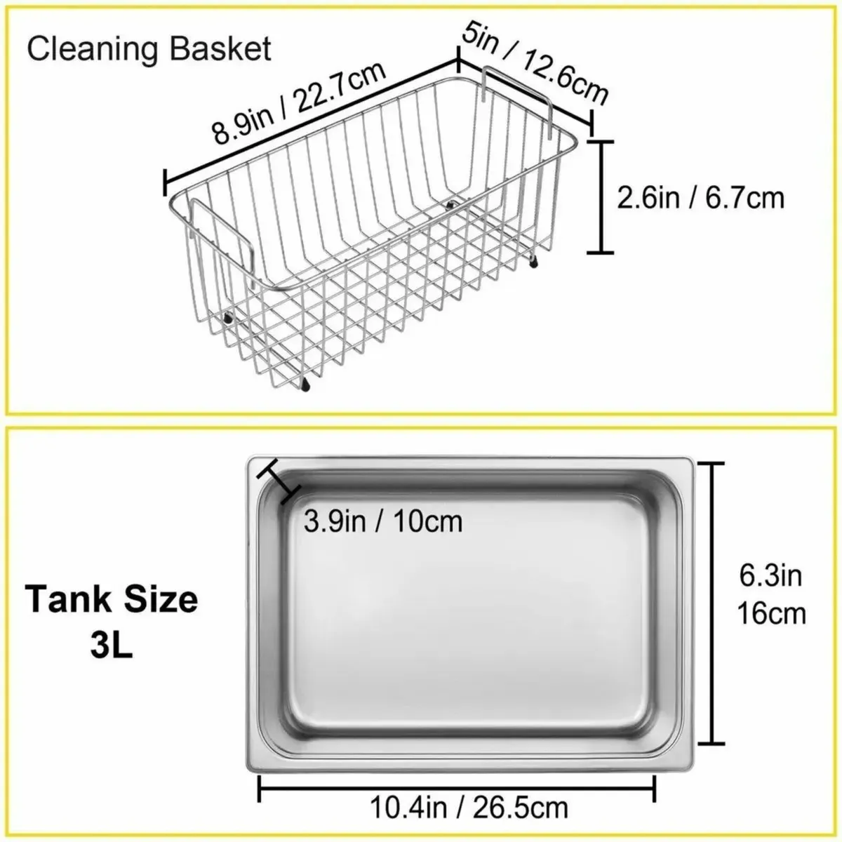 3L Ultrasonic Cleaner with Heat & Digital Display - Image 3