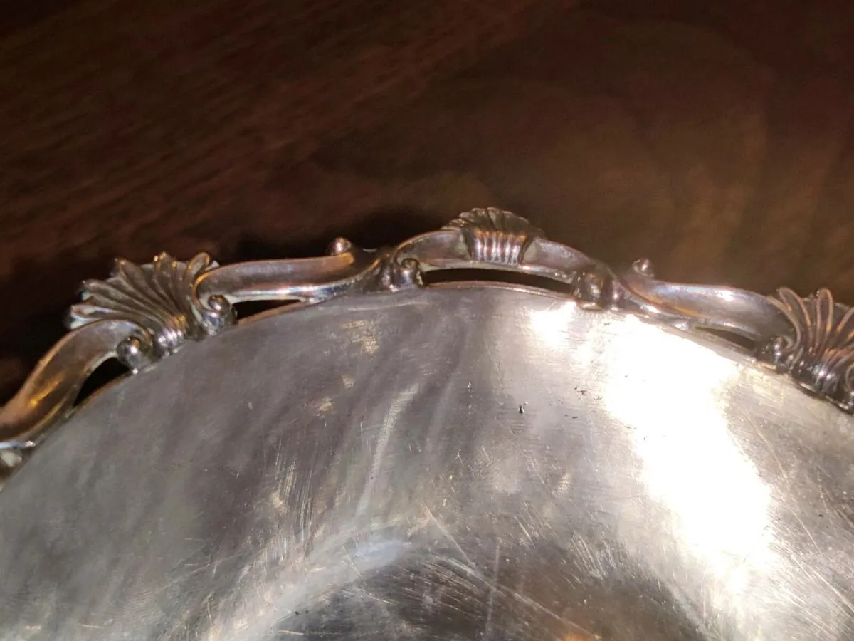 RARE HEAVY ROUND CHALICE, 895 Silver 5"Cup ! - Image 4