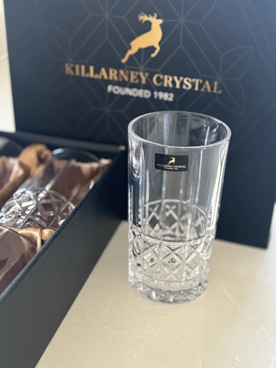 Brand New Killarney Crystal Glasses - Image 3