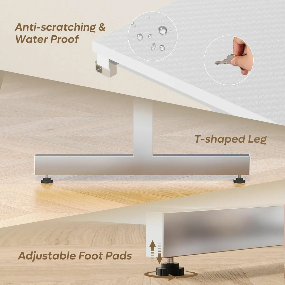 Gaming Desk Monitor Stand, 106.6 CM Desk Office - Image 2