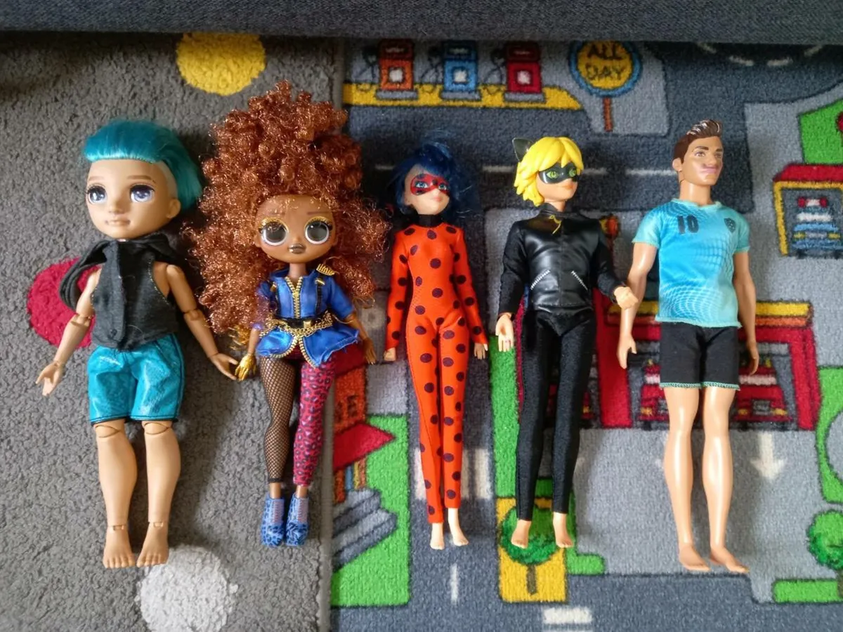 Set of Toys Dolls and Roller Skates - Image 1