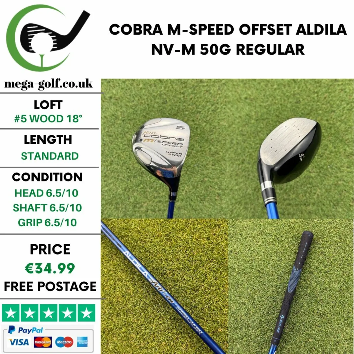 COBRA M-SPEED OFFSET #5 WOOD 18° / REGULAR - Image 1
