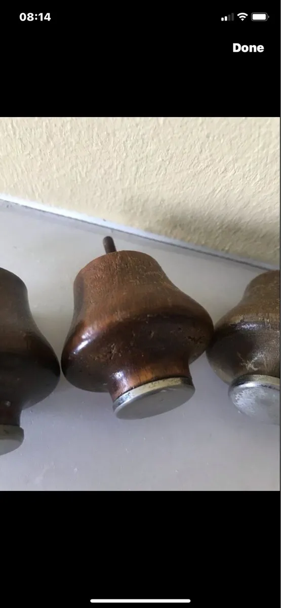 Vintage Timber Drawer Knobs (4) - Image 1