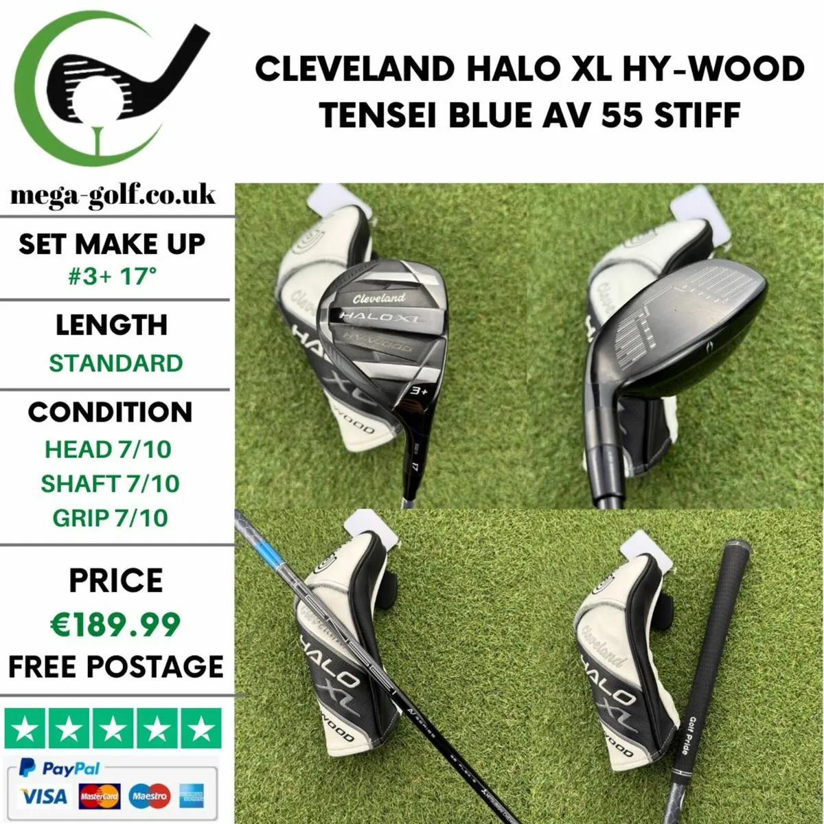 CLEVELAND HALO XL HY-WOOD #3+ 17° / STIFF - Image 1