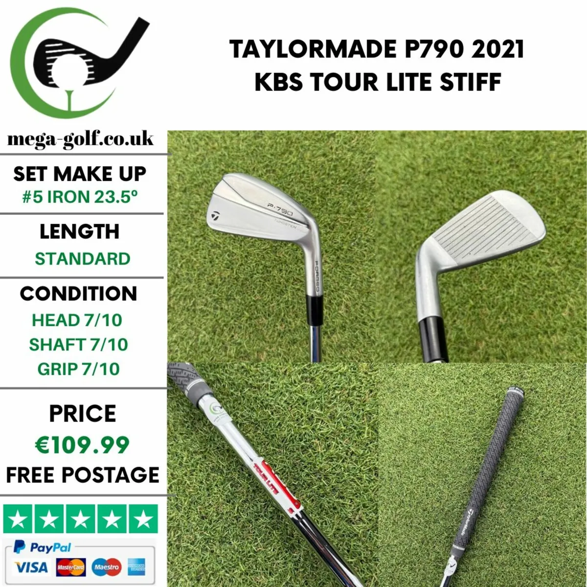 TAYLORMADE P790 2021 #5 IRON 23.5º / STIFF - Image 1