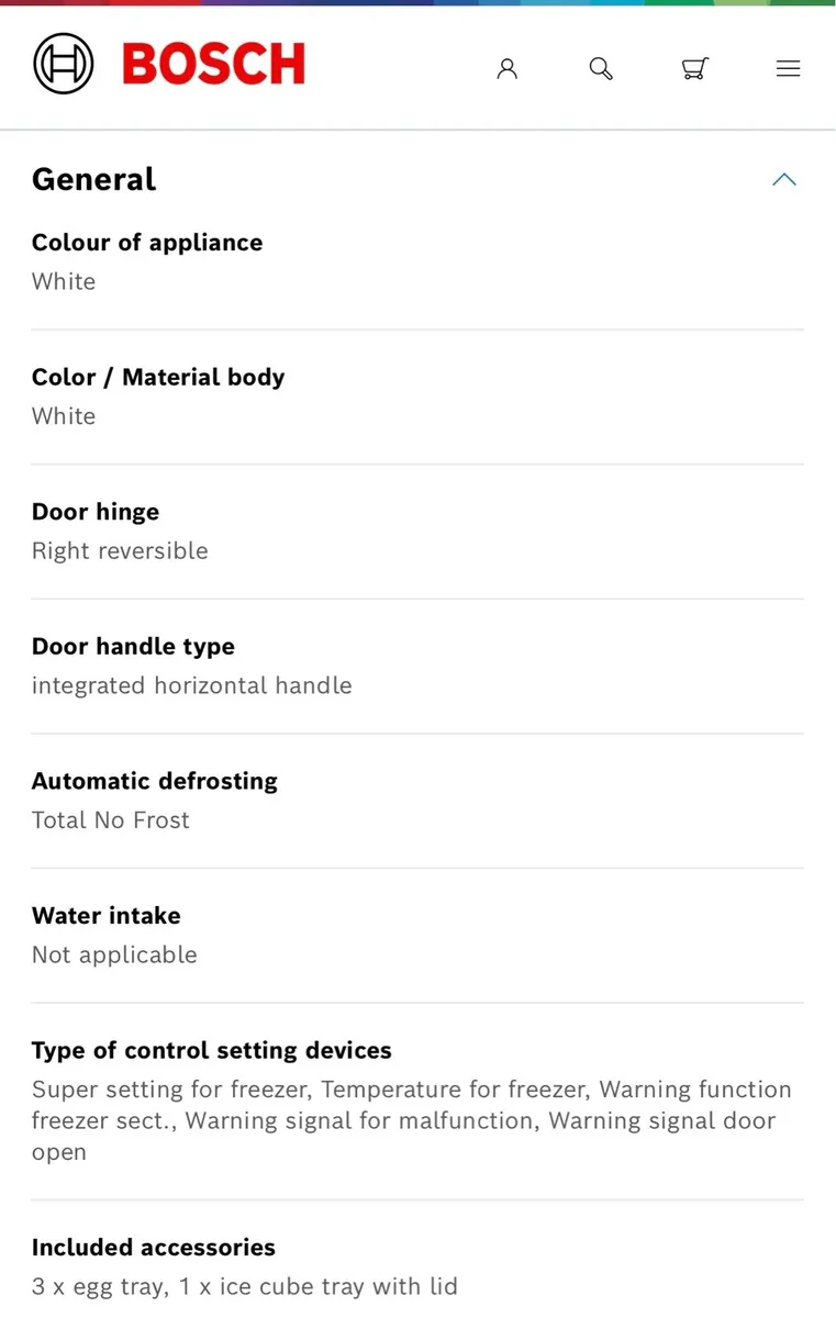 Bosch Fridge Freezer - Image 3