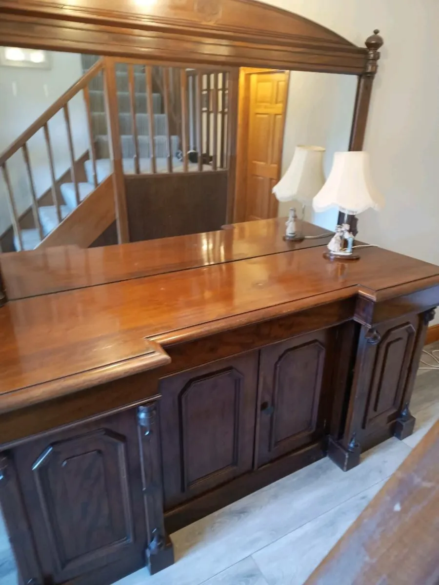 Large sideboard with mirror - Image 1
