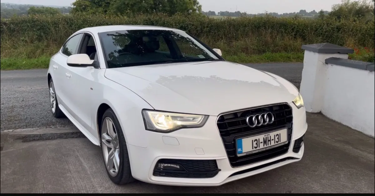 131 Audi A5 Sportback S-Line 2.0 TDI Ibis White - Image 1