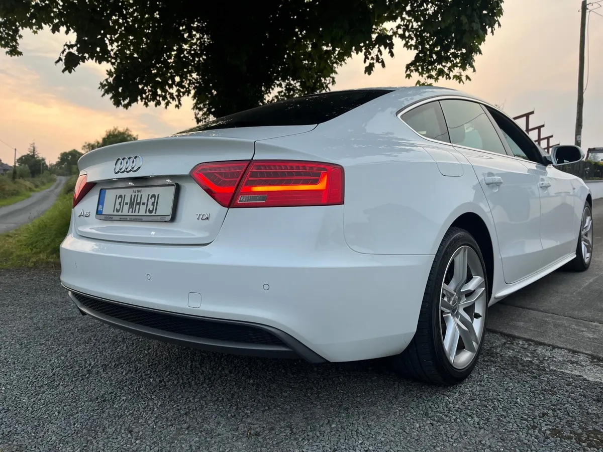 131 Audi A5 Sportback S-Line 2.0 TDI Ibis White - Image 2