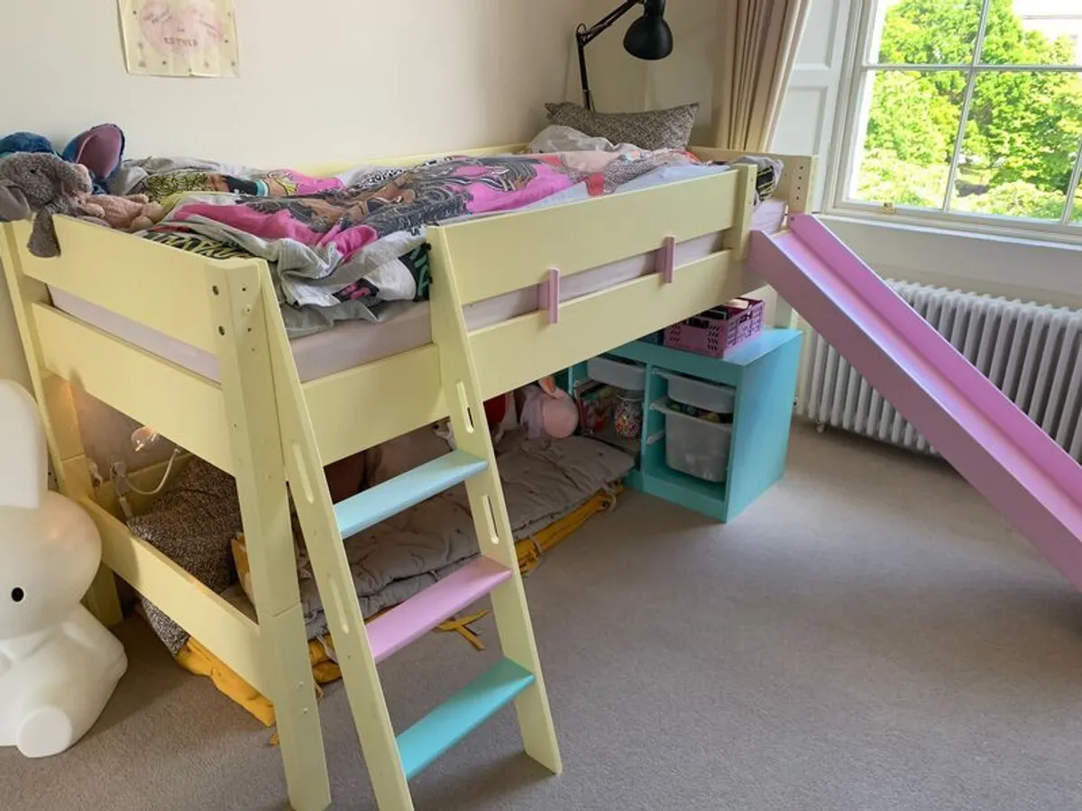 Bunk bed with slide and ladder