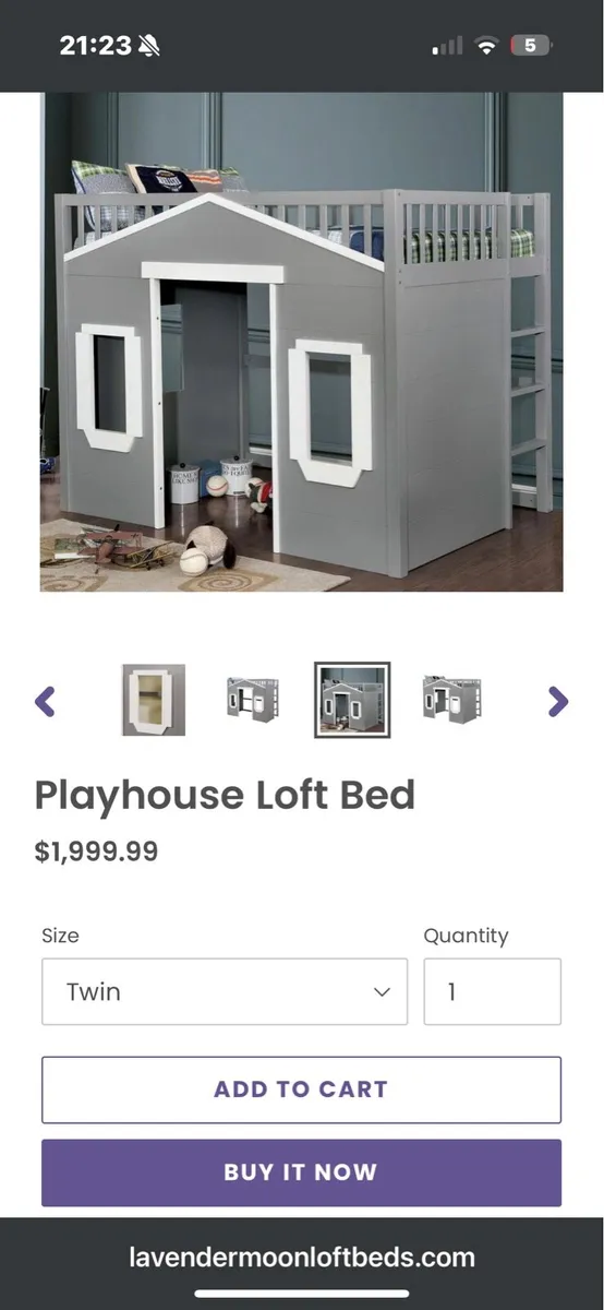 Kids Bed Loft House / bunk Bed - Image 4