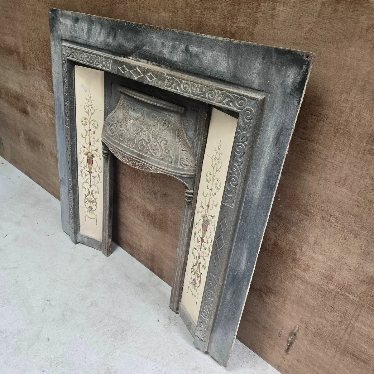Cast Iron Fireplace with Ceramic Tiles - Image 2