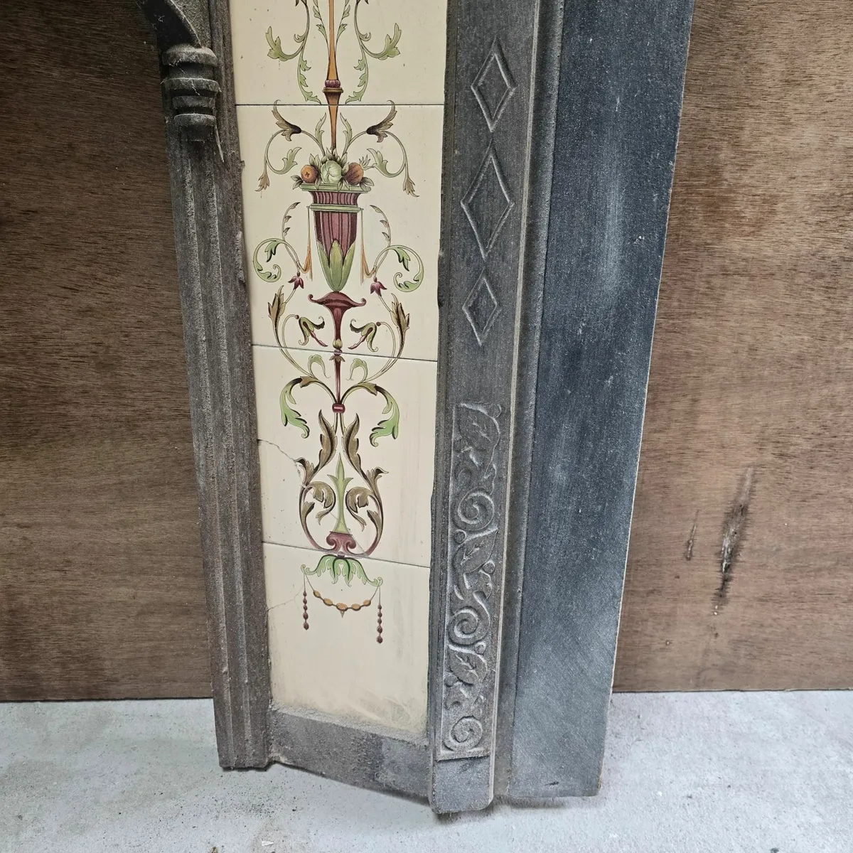 Cast Iron Fireplace with Ceramic Tiles - Image 4