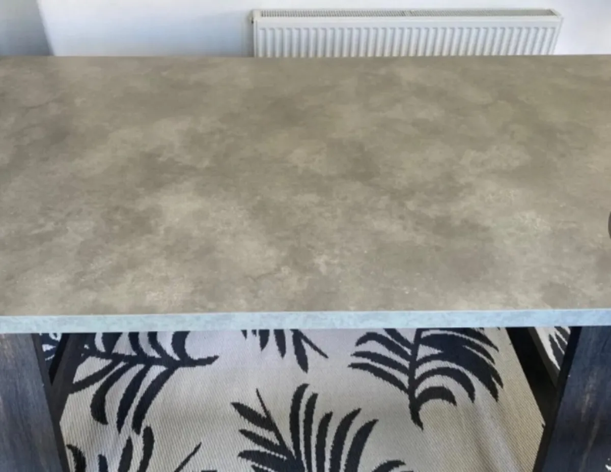 Dining / Kitchen table plus 2 seat benches - Image 3