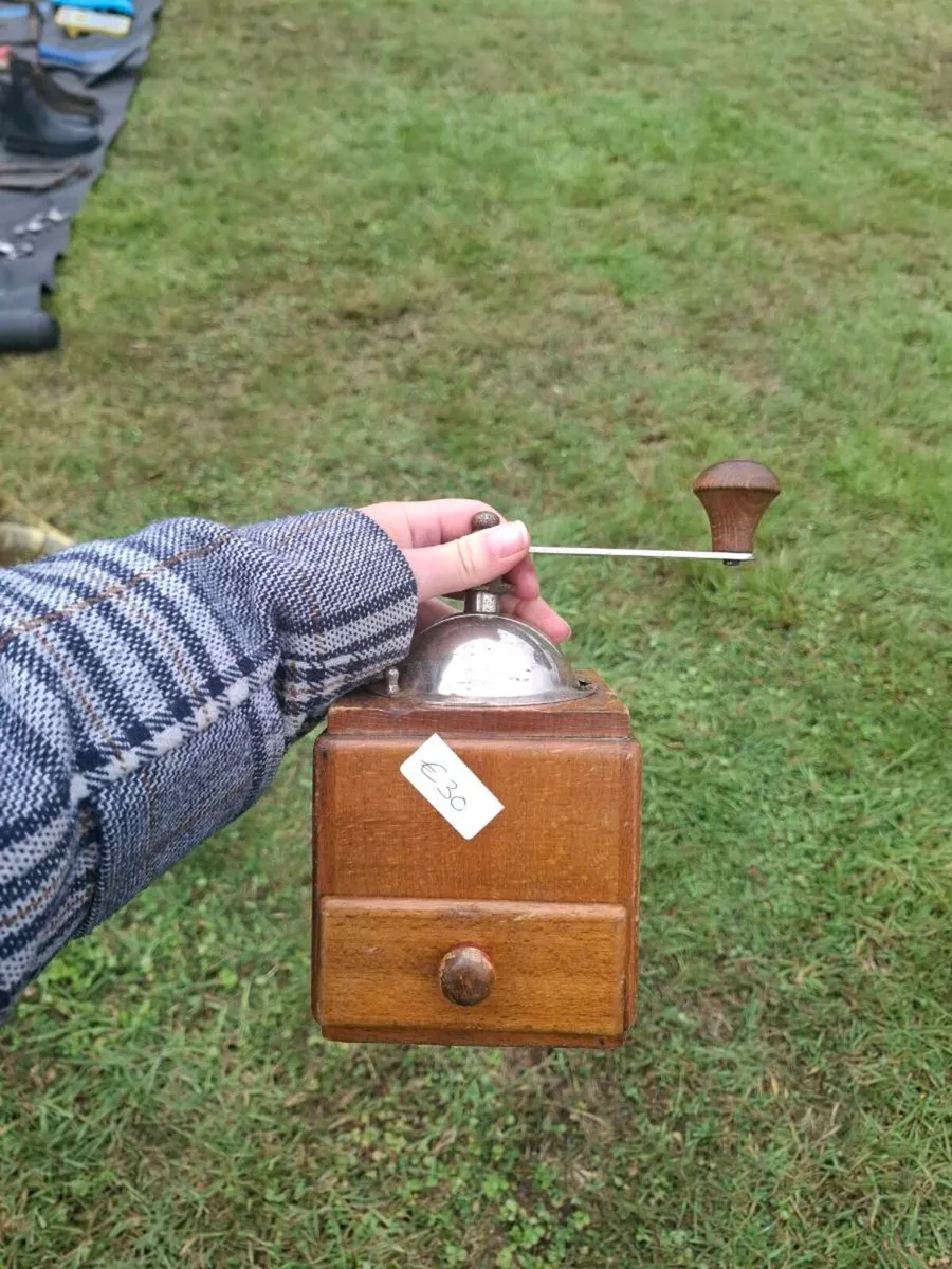 By post only old coffee grinder