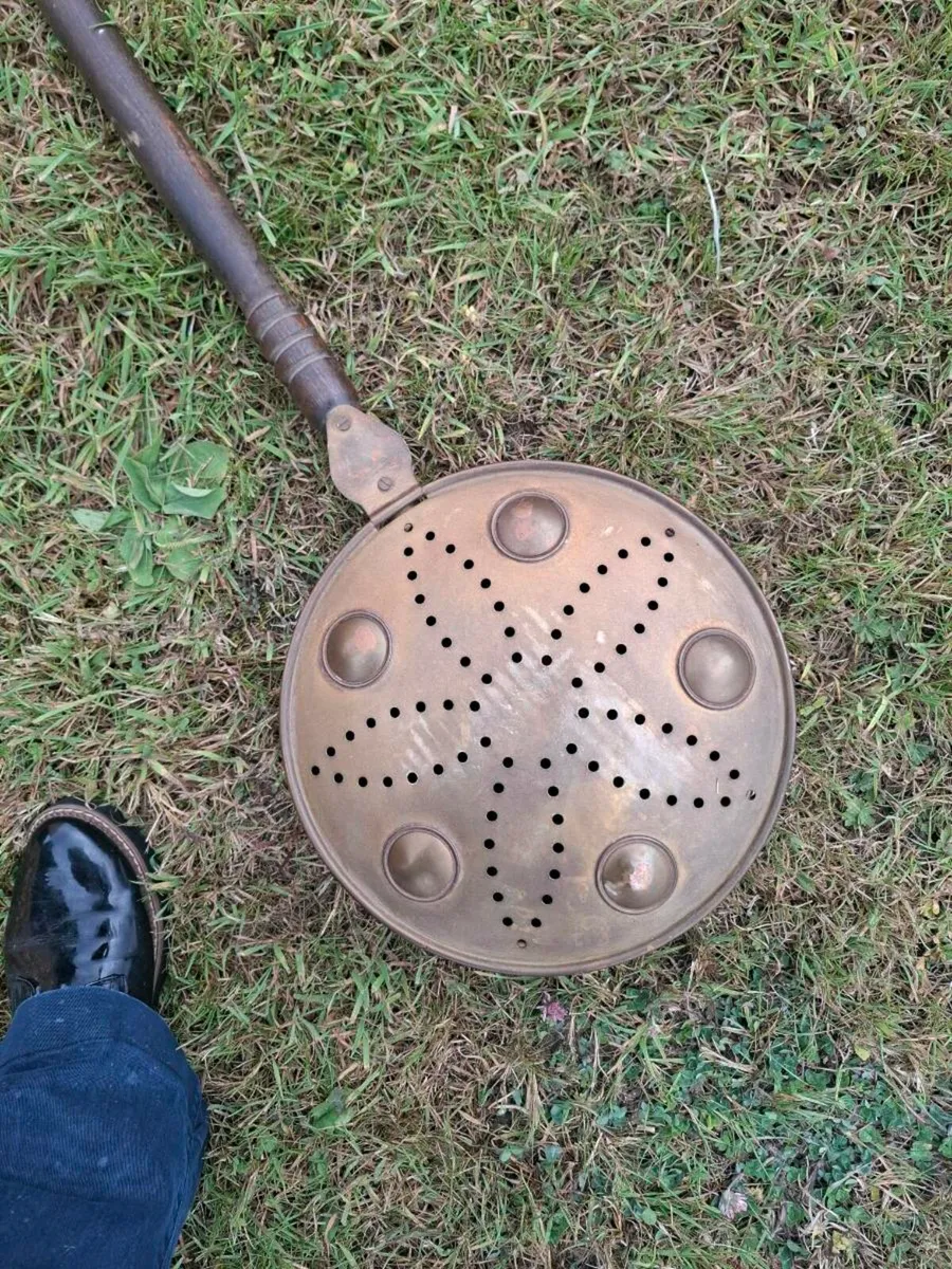 By post only antique bed warmer - Image 2