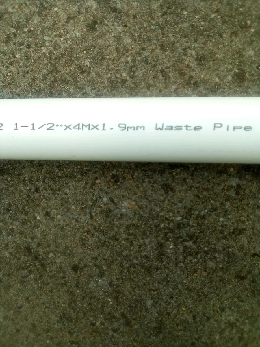 2. METRES.  OF. 1 AND A HALF.  INCH.  WASTE. PIPE - Image 2