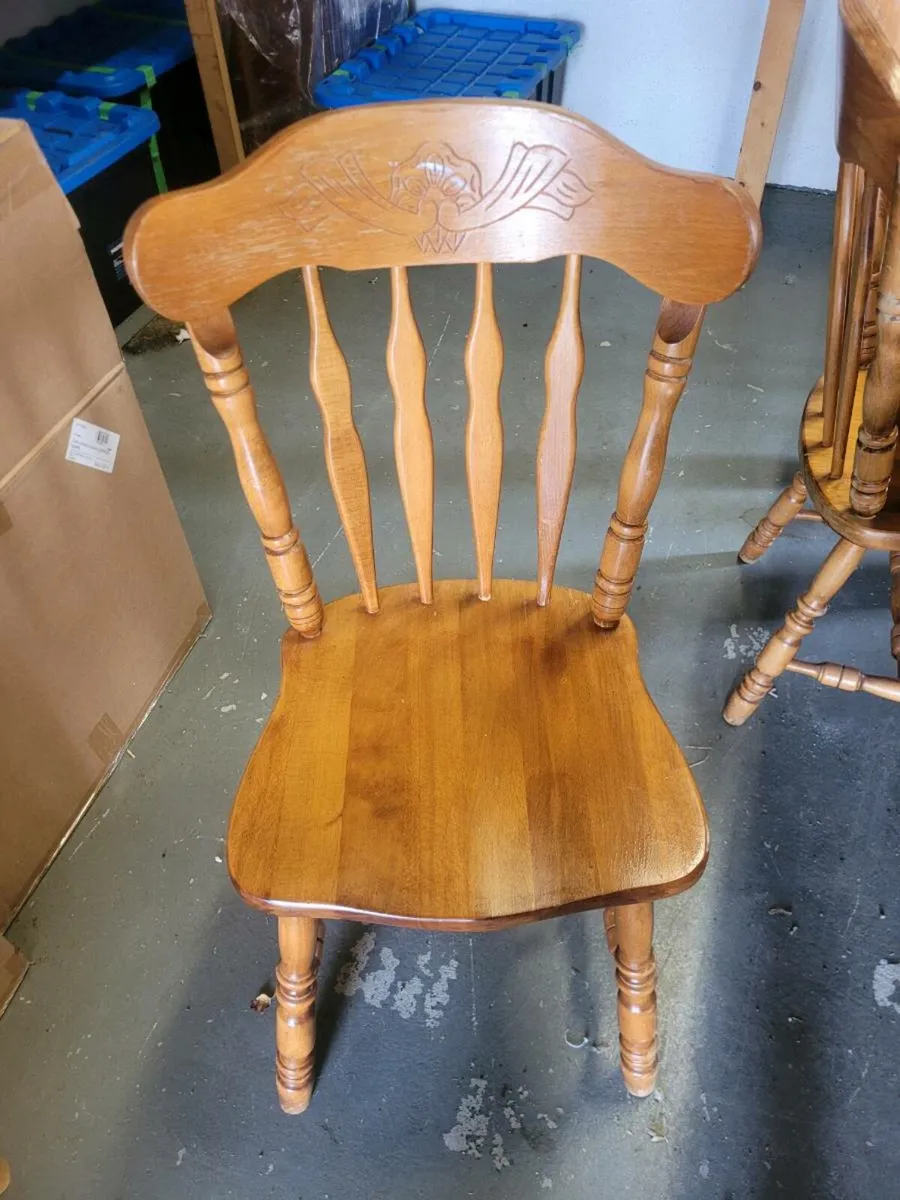 Kitchen Table & Chairs with Glass Top - Image 4